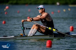 James Scott, Men's Single Sculls, New Zealand, 2022 World Rowing Cup II, Poznan, Poland / World Rowing/Benedict Tufnell