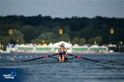 Madeleine Wanamaker (b), Claire Collins (s), Women's Pair, United States of America, 2022 World Rowing Cup II, Poznan, Poland / World Rowing/Benedict Tufnell