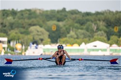 Regina Salmons (b), Allyson Baker (s), Women's Pair, United States of America, 2022 World Rowing Cup II, Poznan, Poland / World Rowing/Benedict Tufnell