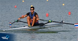 Prem Nampratueng, Men's Single Sculls, Thailand, 2022 World Rowing Cup II, Poznan, Poland / Detlev Seyb/MyRowingPhoto.com