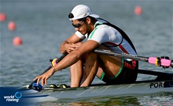Andre Pinto, Men's Single Sculls, Portugal, 2022 World Rowing Cup II, Poznan, Poland / Detlev Seyb/MyRowingPhoto.com