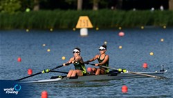 Genevieve Hart (b), Eliza Gaffney (s), Women's Pair, Australia, 2022 World Rowing Cup II, Poznan, Poland / Detlev Seyb/MyRowingPhoto.com