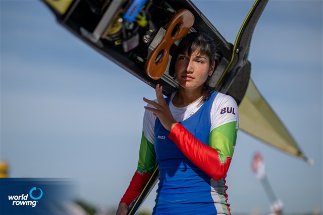 Desislava Angelova, Women's Single Sculls, Bulgaria, 2022 World Rowing Cup II, Poznan, Poland / World Rowing/Benedict Tufnell