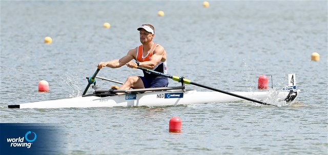 Cornelis De Koning, PR2 Men's Single Sculls, Netherlands, 2022 World Rowing Cup II, Poznan, Poland / Detlev Seyb/MyRowingPhoto.com