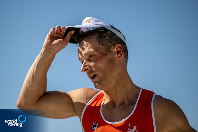 Cornelis De Koning, PR2 Men's Single Sculls, Netherlands, Gold, 2022 World Rowing Cup II, Poznan, Poland / World Rowing/Benedict Tufnell