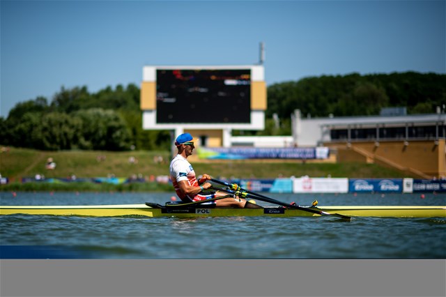 Wiktor Chabel, Men's Single Sculls, Poland, 2022 World Rowing Cup II, Poznan, Poland / World Rowing/Benedict Tufnell