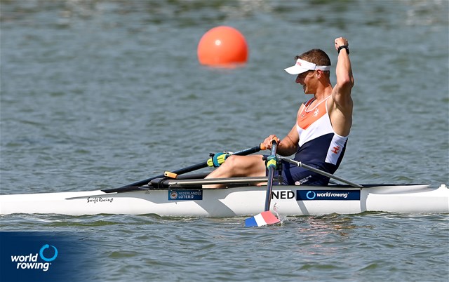 Cornelis De Koning, PR2 Men's Single Sculls, Netherlands, 2022 World Rowing Cup II, Poznan, Poland / Detlev Seyb/MyRowingPhoto.com