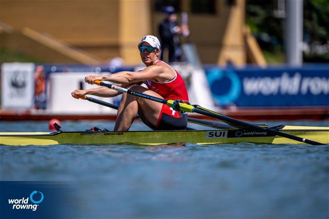 Jeanine Gmelin, Women's Single Sculls, Switzerland, 2022 World Rowing Cup II, Poznan, Poland / World Rowing/Benedict Tufnell