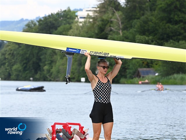 Lenka Antosova, Women's Single Sculls, Czech Republic, 2022 World Rowing Cup III, Lucerne, Switzerland / Detlev Seyb/MyRowingPhoto.com