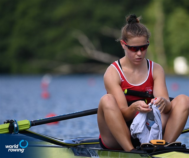 Olivia Nacht, Lightweight Women's Single Sculls, Switzerland, 2022 World Rowing Cup III, Lucerne, Switzerland / Detlev Seyb/MyRowingPhoto.com