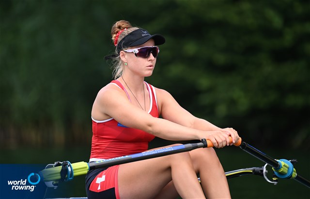 Salome Ulrich, Women's Single Sculls, Switzerland, 2022 World Rowing Cup III, Lucerne, Switzerland / Detlev Seyb/MyRowingPhoto.com