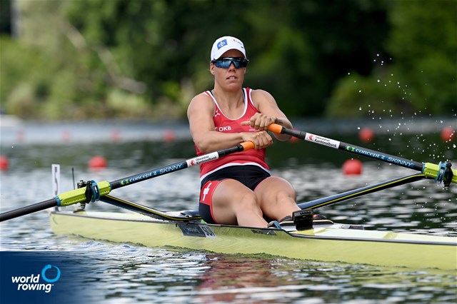 Jeanine Gmelin, Women's Single Sculls, Switzerland, 2022 World Rowing Cup III, Lucerne, Switzerland / Detlev Seyb/MyRowingPhoto.com