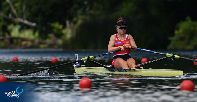 Salome Ulrich, Women's Single Sculls, Switzerland, 2022 World Rowing Cup III, Lucerne, Switzerland / Detlev Seyb/MyRowingPhoto.com