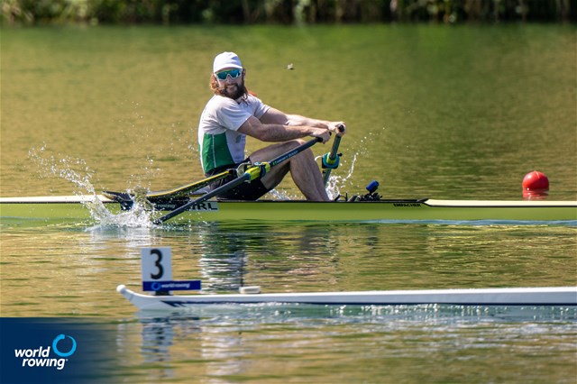 Paul O'Donovan, Lightweight Men's Single Sculls, Ireland, 2022 World Rowing Cup III, Lucerne, Switzerland / World Rowing/Benedict Tufnell