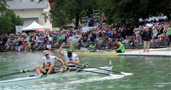 Stany Delayre (b), Jeremie Azou (s), France, Gold, Lightweight Men's Double Sculls, 2015 World Rowing Championships, Aiguebelette, France