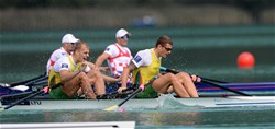 Rolandas Mascinskas (b), Saulius Ritter (s), Lithuania, Silver, Men's Double Sculls, 2015 World Rowing Championships, Aiguebelette, France