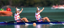Martin Sinkovic (b), Valent Sinkovic (s), Croatia, Men's Double Sculls, Gold, 2015 World Rowing Championships, Aiguebelette, France