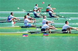  Men's Double Sculls, B Final, 2015 World Rowing Championships, Aiguebelette, France