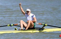 A-Final, Sanita Puspure, Women's Single Sculls, Ireland, 2018 World Rowing Championships, Plovdiv, Bulgaria