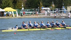 A-Final, Kristine O'Brien (b), Felice Mueller, Victoria Opitz, Gia Doonan, Dana Moffat, Tracy Eisser, Emily Regan, Olivia Coffey (s), Katelin Guregian (c), Women's Eight, United States of America, 2018 World Rowing Championships, Plovdiv, Bulgaria