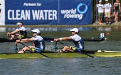 A-Final, Meghan O'Leary (b), Ellen Tomek (s), Women's Double Sculls, United States of America, 2018 World Rowing Championships, Plovdiv, Bulgaria