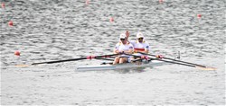 Tim Ole Naske (b), Stephan Krueger (s), Men's Double Sculls, Germany, 2019 World Rowing Championships, Linz Ottensheim, Austria