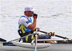 Roman Polianskyi, PR1 Mens Single Sculls, Ukraine, 2019 World Rowing Championships, Linz Ottensheim, Austria