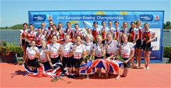 Katie Greves (b), Melanie Wilson, Frances Houghton, Polly Swann, Jessica Eddie, Olivia Carnegie-Brown, Karen Bennett, Zoe Lee (s), Zoe De Toledo (c), Great Britain, Gold, Wianka Van Dorp (b), Claudia Belderbos, Lies Rustenburg, Jose Van Veen, Elisabeth Hogerwerf, Sophie Souwer, Monica Lanz, Olivia Van Rooijen (s), Ae-Ri Noort (c), the Netherlands, Silver, Julia Kalinovskaya (b), Yulia Inozemtseva, Julia Popova, Alevtina Savkina, Anastasia Karabelshchikova, Aleksandra Fedorova, Elena Lebedeva, Elena Oriabinskaia (s), Ksenia Volkova (c), Russia, Bronze, Womens Eight, 2016 European Rowing Championships, Brandenburg, Germany