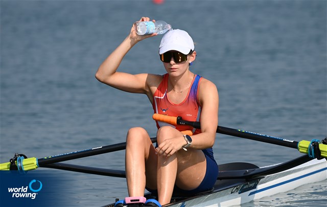 Isidora Niemeyer, Lightweight Women's Single Sculls, Chile, 2022 World Rowing Under 19 & Under 23 Championships, Varese, Italy / Detlev Seyb/MyRowingPhoto.com