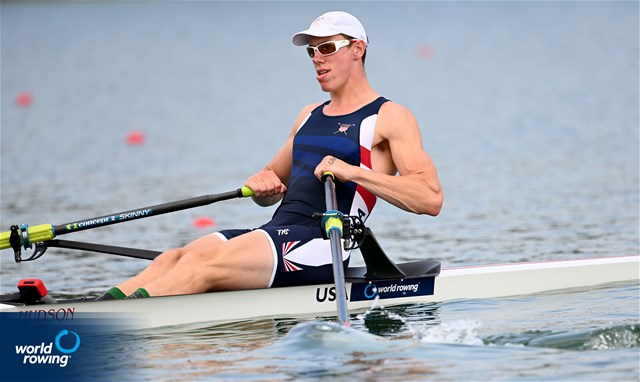Isaiah Harrison, Men's Single Sculls, United States of America, 2022 World Rowing Under 19 & Under 23 Championships, Varese, Italy / Detlev Seyb/MyRowingPhoto.com