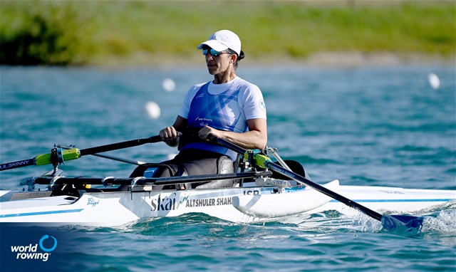 Moran Samuel, PR1 Womens Single Sculls, Israel, 2022 European Rowing Championships, Munich, Germany / Detlev Seyb/MyRowingPhoto.com
