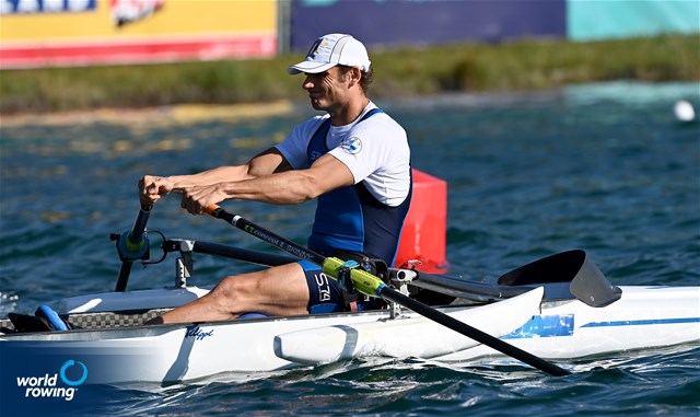 Giacomo Perini, PR1 Mens Single Sculls, Italy, 2022 European Rowing Championships, Munich, Germany / Detlev Seyb/MyRowingPhoto.com
