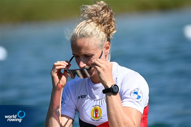 Lenka Antosova, Women's Single Sculls, Czech Republic, 2022 European Rowing Championships, Munich, Germany / Detlev Seyb/MyRowingPhoto.com