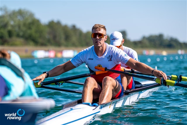 Jan Cincibuch (b), Jakub Podrazil (s), Men's Double Sculls, Czech Republic, 2022 European Rowing Championships, Munich, Germany / World Rowing/Benedict Tufnell