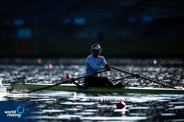 Desislava Angelova, Women's Single Sculls, Bulgaria, 2022 European Rowing Championships, Munich, Germany / World Rowing/Benedict Tufnell