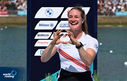Birgit Skarstein, PR1 Womens Single Sculls, Norway, Gold, 2022 European Rowing Championships, Munich, Germany / Detlev Seyb/MyRowingPhoto.com