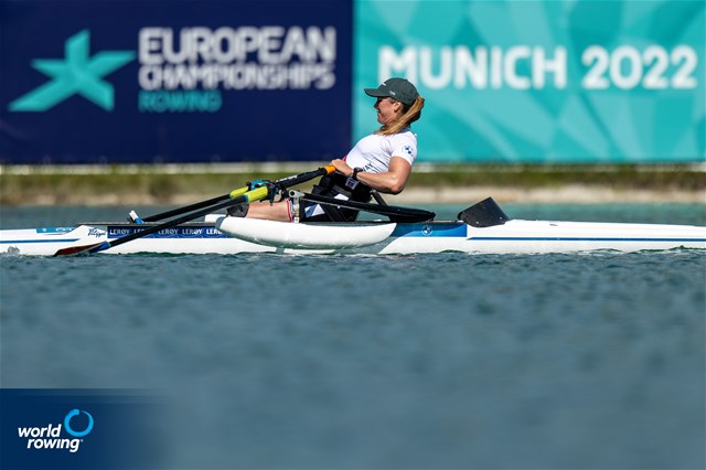 Birgit Skarstein, PR1 Womens Single Sculls, Norway, 2022 World Rowing Championships, Racice, Czech Republic / World Rowing/Benedict Tufnell
