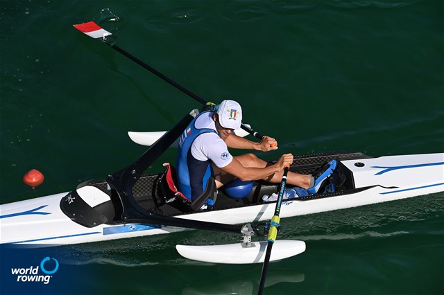 Giacomo Perini, PR1 Mens Single Sculls, Italy, 2022 European Rowing Championships, Munich, Germany / Detlev Seyb/MyRowingPhoto.com