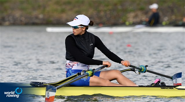 Yi-Ting Huang, Women's Single Sculls, Chinese Taipei, 2022 World Rowing Championships, Racice, Czech Republic / Detlev Seyb/MyRowingPhoto.com