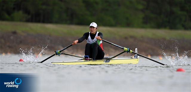 Desislava Angelova, Women's Single Sculls, Bulgaria, 2022 World Rowing Championships, Racice, Czech Republic / Detlev Seyb/MyRowingPhoto.com
