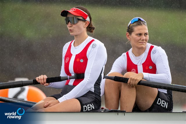 Sofie Vikkelsoe (b), Nikoline Laidlaw (s), Women's Pair, Denmark, 2022 World Rowing Championships, Racice, Czech Republic / World Rowing/Benedict Tufnell