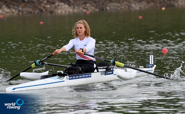 Birgit Skarstein, PR1 Womens Single Sculls, Norway, 2022 World Rowing Championships, Racice, Czech Republic / Detlev Seyb/MyRowingPhoto.com