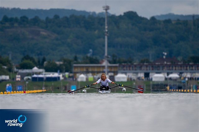 Birgit Skarstein, PR1 Womens Single Sculls, Norway, 2022 European Rowing Championships, Munich, Germany / World Rowing/Benedict Tufnell