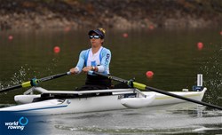 Brenda Sardon, PR1 Womens Single Sculls, Argentina, 2022 World Rowing Championships, Racice, Czech Republic / Maren Derlien/MyRowingPhoto.com