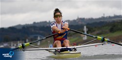 Natalia Miguel Gomez, Lightweight Women's Single Sculls, Spain, 2022 World Rowing Championships, Racice, Czech Republic / Maren Derlien/MyRowingPhoto.com
