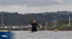 Nazanin Malaei, Lightweight Women's Single Sculls, Islamic Republic of Iran, 2022 World Rowing Championships, Racice, Czech Republic / Maren Derlien/MyRowingPhoto.com