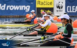 Georgia Nesbitt, Lightweight Women's Single Sculls, Australia, 2022 World Rowing Championships, Racice, Czech Republic / Detlev Seyb/MyRowingPhoto.com