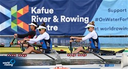 Valentina Rodini (b), Federica Cesarini (s), Lightweight Women's Double Sculls, Italy, 2022 World Rowing Championships, Racice, Czech Republic / Detlev Seyb/MyRowingPhoto.com