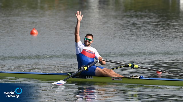 Ondrej Synek, 2022 World Rowing Championships, Racice, Czech Republic / Detlev Seyb/MyRowingPhoto.com