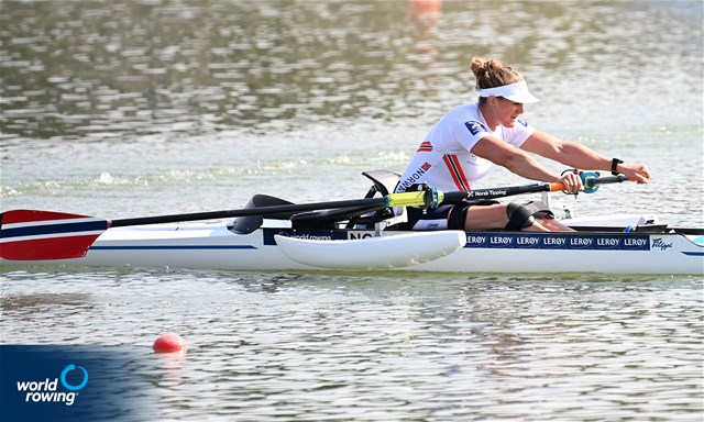 Birgit Skarstein, PR1 Womens Single Sculls, Norway, 2022 World Rowing Championships, Racice, Czech Republic / Detlev Seyb/MyRowingPhoto.com